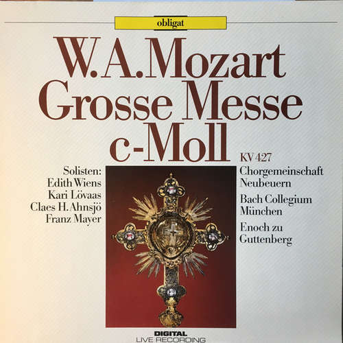 Cover W. A. Mozart* - Chorgemeinschaft Neubeuern, Bach Collegium München*, Enoch zu Guttenberg - Große Messe C-Moll, KV 427 (LP) Schallplatten Ankauf