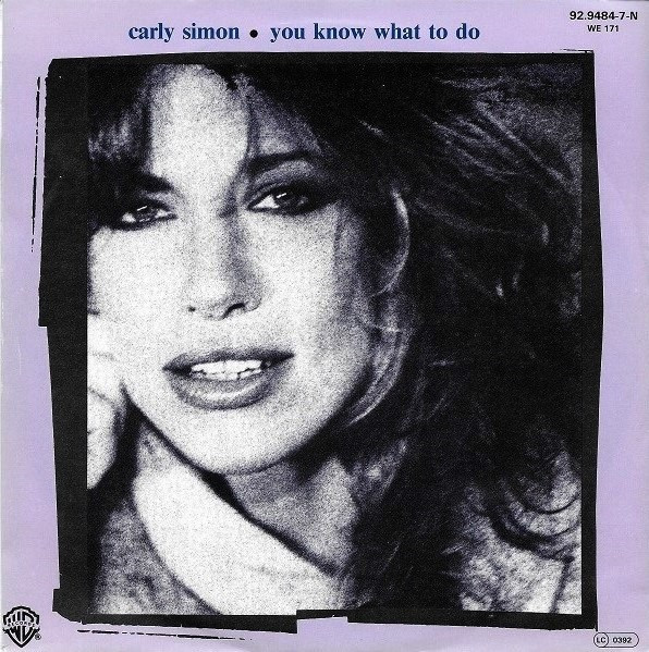 Cover Carly Simon - You Know What To Do (7, Single) Schallplatten Ankauf