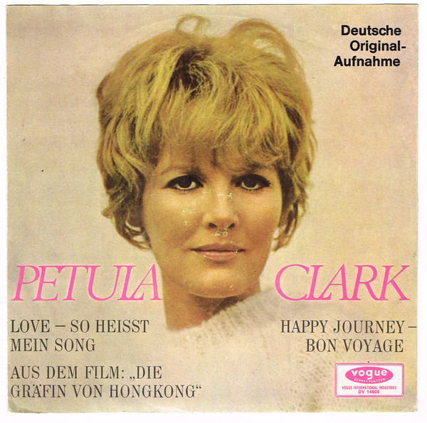 Cover Petula Clark - Love - So Heißt Mein Song / Happy Journey - Bon Voyage (7, Single) Schallplatten Ankauf