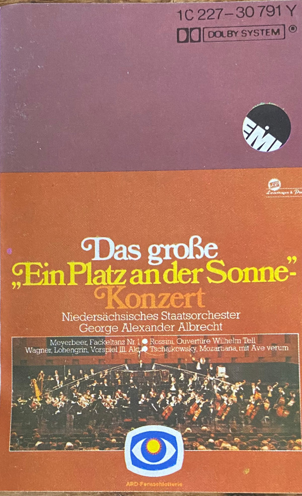 Cover Niedersächsisches Staatsorchester* - Das große Ein Platz an der Sonne-Konzert  (Cass) Schallplatten Ankauf