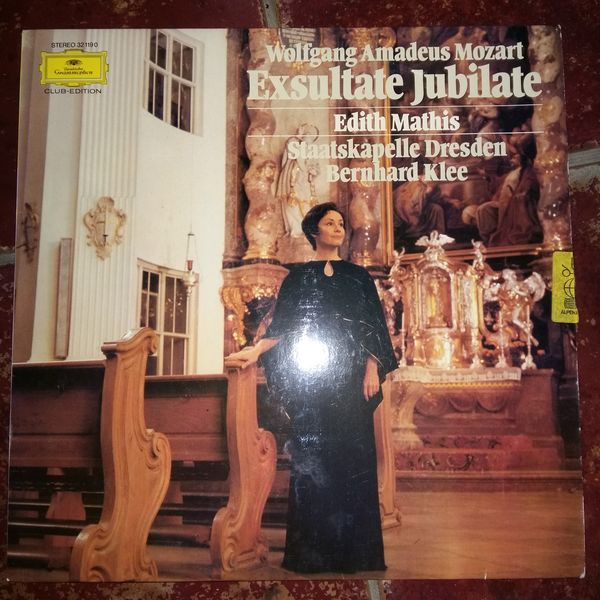 Cover Wolfgang Amadeus Mozart - Edith Mathis, Staatskapelle Dresden • Bernhard Klee - Exsultate, Jubilate (LP, Club) Schallplatten Ankauf