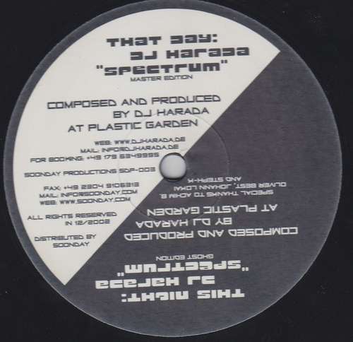 Cover DJ Harada* - Spectrum (12) Schallplatten Ankauf