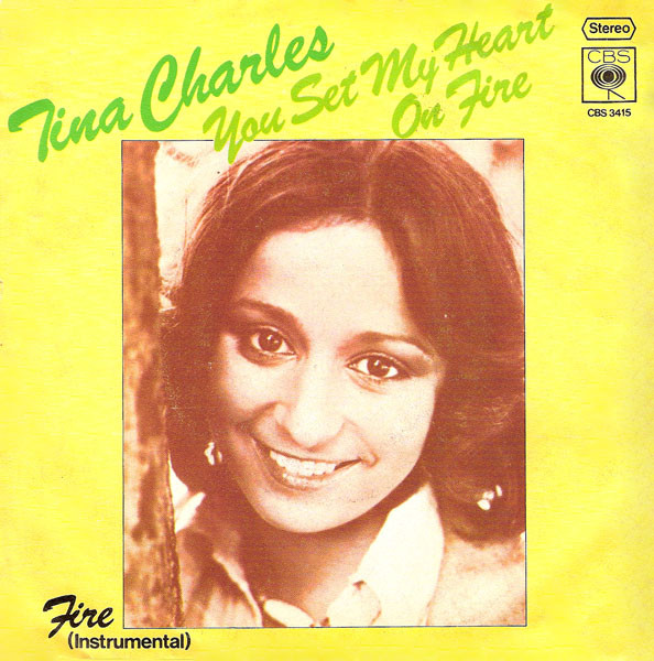 Cover Tina Charles - You Set My Heart On Fire (7, Single) Schallplatten Ankauf