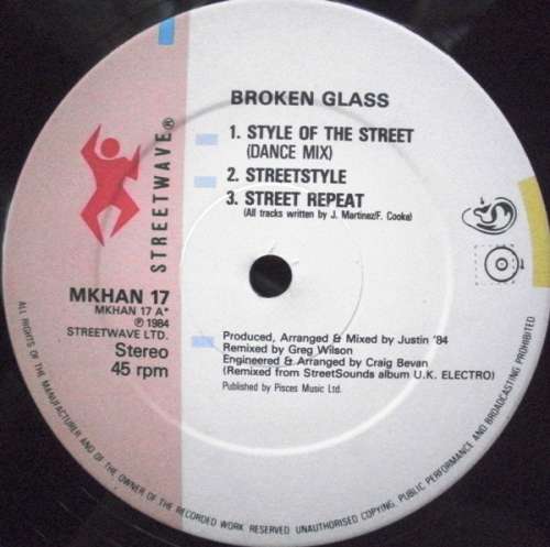 Cover Broken Glass - Style Of The Street (12) Schallplatten Ankauf