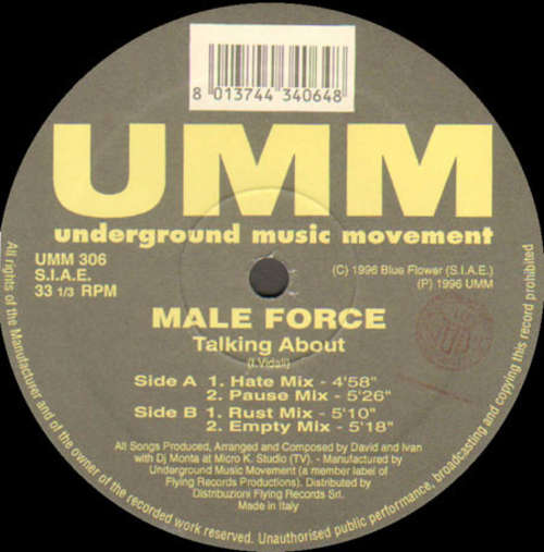 Cover Male Force - Talking About (12) Schallplatten Ankauf