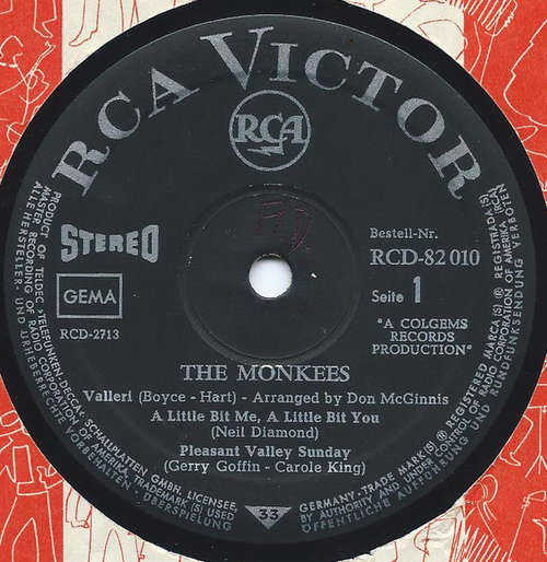 Cover The Monkees - The Monkees (7, EP, Comp, Jukebox, Promo) Schallplatten Ankauf