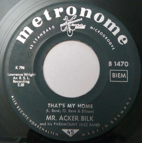 Bild Mr. Acker Bilk And His Paramount Jazz Band* - That's My Home / My Bucket's Got A Hole In It (7, Single) Schallplatten Ankauf