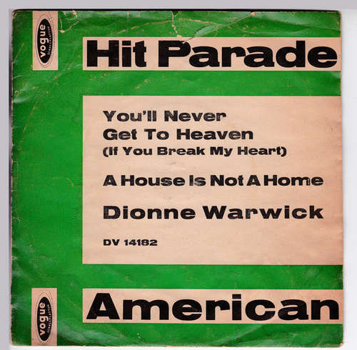 Cover Dionne Warwick - You'll Never Get To Heaven (7) Schallplatten Ankauf