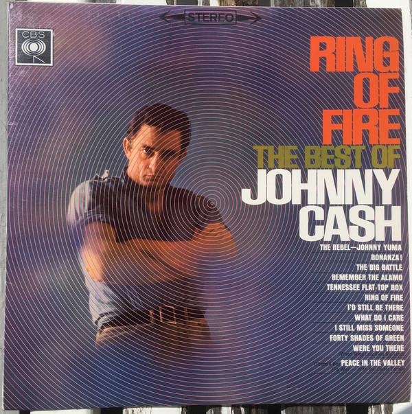 Cover Johnny Cash - Ring Of Fire (The Best Of Johnny Cash) (LP, Comp) Schallplatten Ankauf