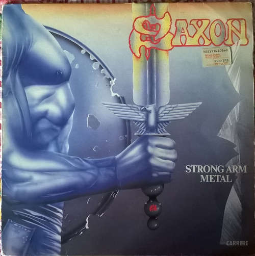Cover Saxon - Strong Arm Metal (LP, Comp) Schallplatten Ankauf
