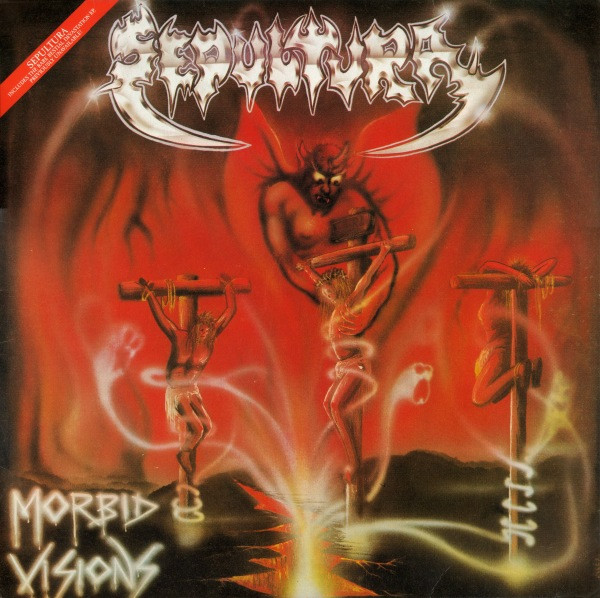 Cover Sepultura - Morbid Visions / Bestial Devastation (LP, Comp, RE, RM) Schallplatten Ankauf