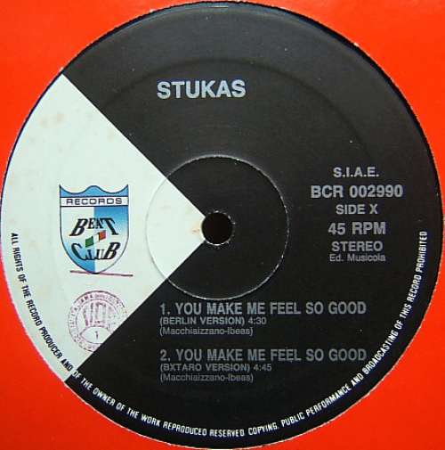 Cover Stukas - You Make Me Feel So Good (12) Schallplatten Ankauf