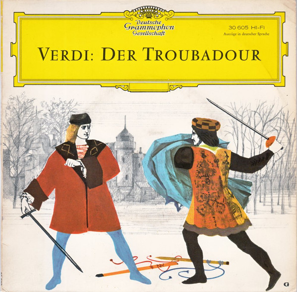 Bild Verdi* - Der Troubadour (Auszüge In Deutscher Sprache) (7, EP, Mono) Schallplatten Ankauf
