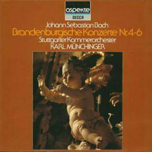 Cover Johann Sebastian Bach - Stuttgarter Kammerorchester, Karl Münchinger - Brandenburgische Konzerte Nr. 4-6  (LP, RP) Schallplatten Ankauf