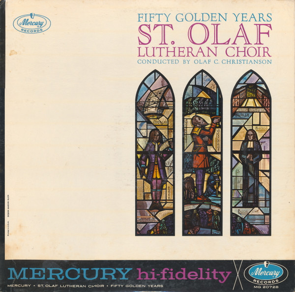 Cover St. Olaf Lutheran Choir* Conducted By Olaf C. Christiansen - Fifty Golden Years (LP, Album, Mono) Schallplatten Ankauf