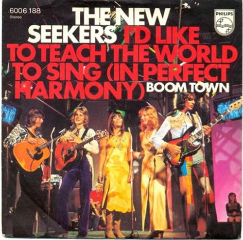 Cover The New Seekers - I'd Like To Teach The World To Sing (In Perfect Harmony) (7, Single) Schallplatten Ankauf