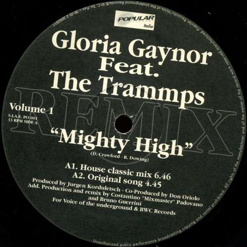 Cover Gloria Gaynor Feat. The Trammps - Mighty High Vol.1 (12) Schallplatten Ankauf