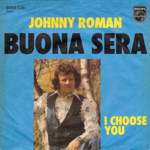 Cover Johnny Roman - Buona Sera (7, Single) Schallplatten Ankauf