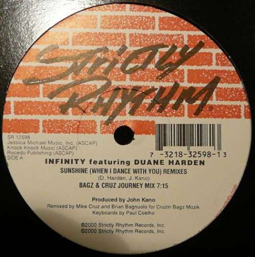 Cover Infinity Feat. Duane Harden - Sunshine (When I Dance With You) Remixes (12) Schallplatten Ankauf