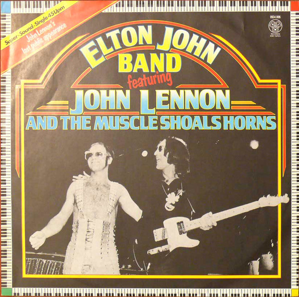 Cover Elton John Band Featuring John Lennon And The Muscle Shoals Horns* - I Saw Her Standing There (12, Single) Schallplatten Ankauf