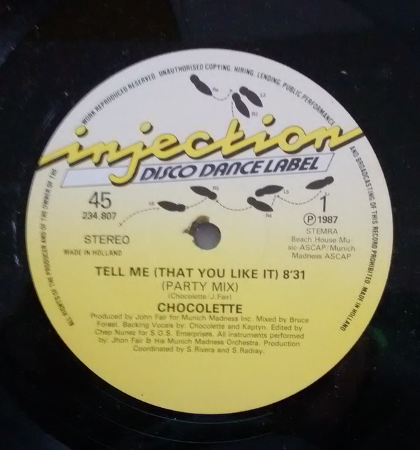 Cover Chocolette - Tell Me (That You Like It) (12) Schallplatten Ankauf