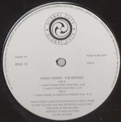 Cover Remy & Sven - Piano Power - The Remixes (12) Schallplatten Ankauf