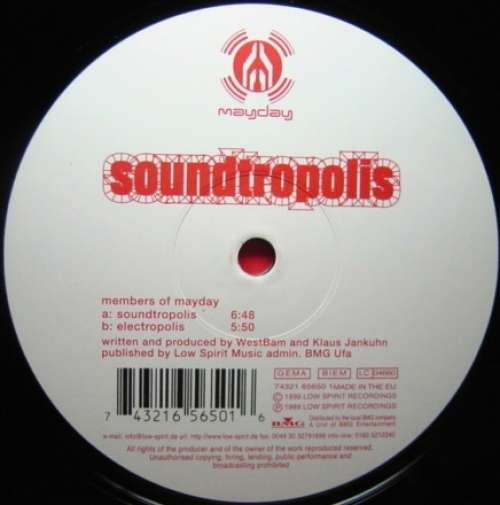 Cover Members Of Mayday - Soundtropolis (12) Schallplatten Ankauf