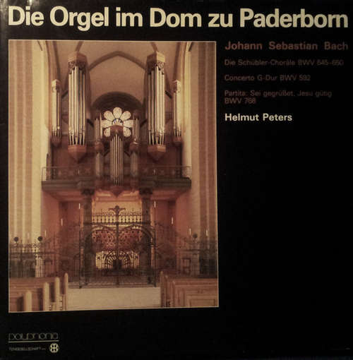 Cover Johann Sebastian Bach, Helmut Peters (4) - Die Orgel Im Dom Zu Paderborn (LP) Schallplatten Ankauf