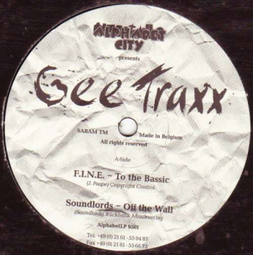 Cover Various - Alphabet City Presents Gee Traxx (12) Schallplatten Ankauf