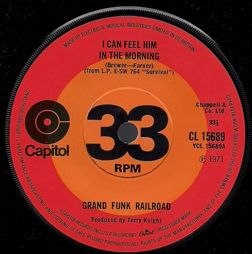 Cover Grand Funk Railroad - I Can Feel Him In The Morning (7, EP) Schallplatten Ankauf