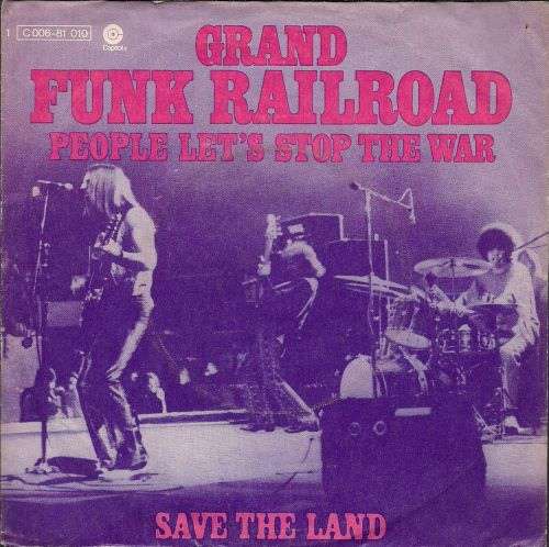 Cover Grand Funk Railroad - People Let's Stop The War (7) Schallplatten Ankauf