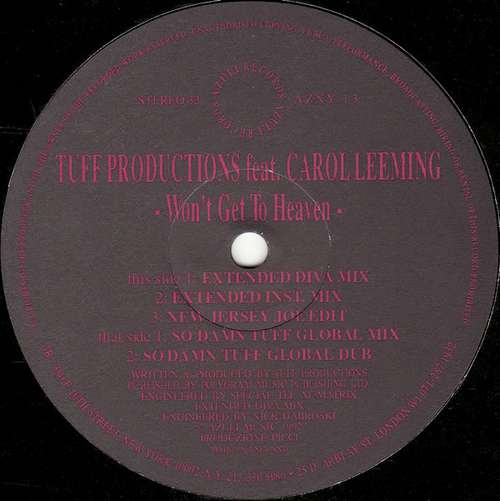 Cover Tuff Productions Feat. Carol Leeming - Won't Get To Heaven (12) Schallplatten Ankauf