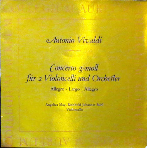 Cover Antonio Vivaldi, Collegium Aureum - Concerto G-moll Für 2 Violoncelli Und Orchester (7, Mono) Schallplatten Ankauf
