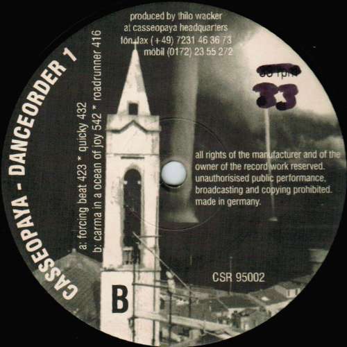 Cover Casseopaya - Danceorder 1 (12) Schallplatten Ankauf
