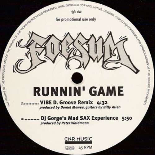 Cover Runnin' Game Schallplatten Ankauf