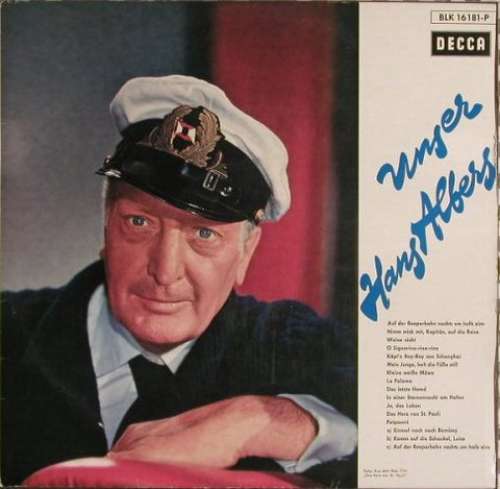 Cover Unser Hans Albers Schallplatten Ankauf
