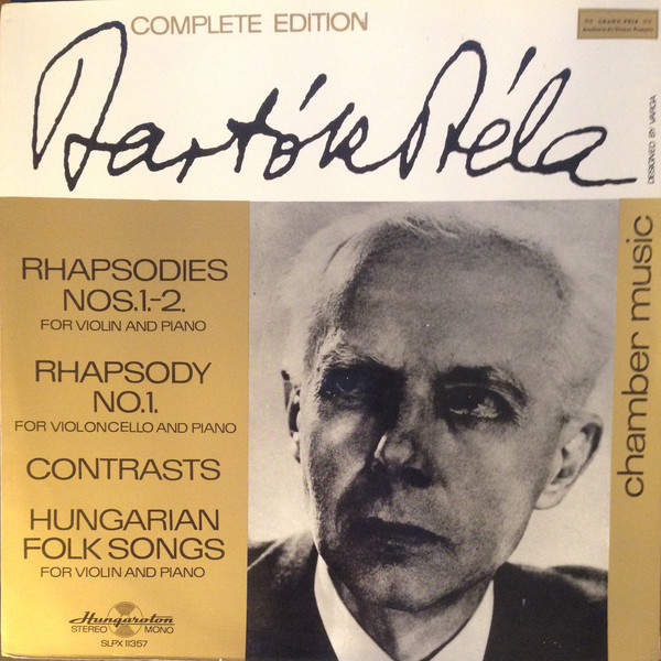 Cover Bartók Béla* - Rhapsodies Nos. 1.-2. / Rhapsody No. 1. / Contrasts / Hungarian Folk Songs (LP) Schallplatten Ankauf