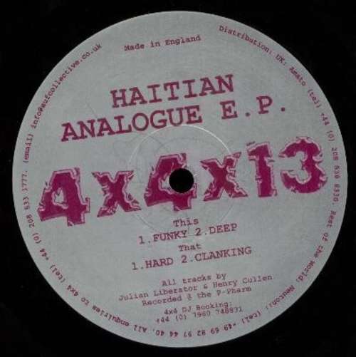Cover Haitian Analogue E.P. Schallplatten Ankauf
