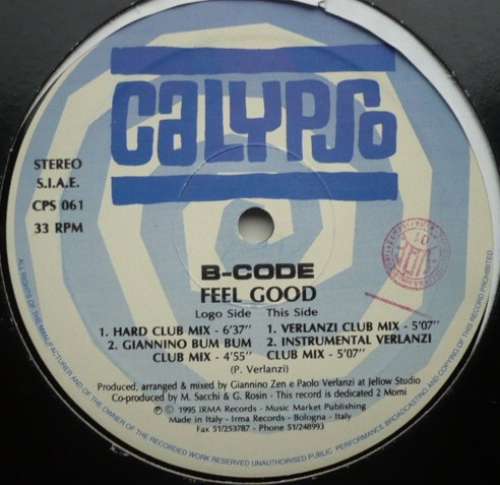Cover B-Code - Feel Good (12) Schallplatten Ankauf