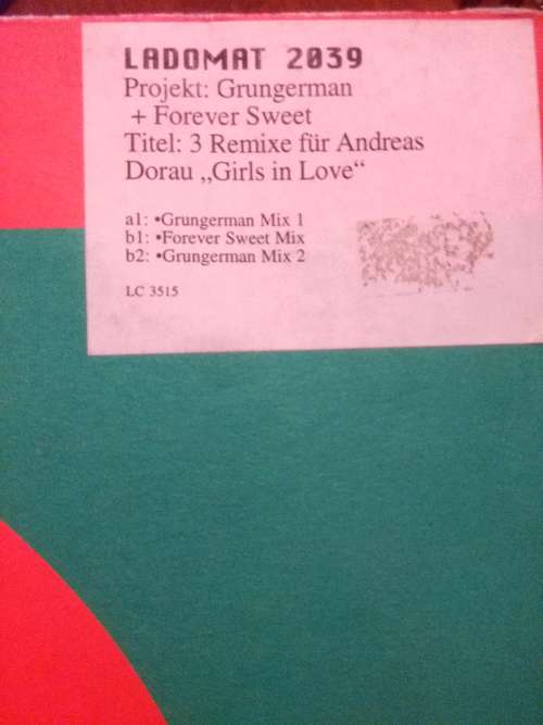 Cover Andreas Dorau - 3 Remixe Für Andreas Dorau  'Girls In Love' (12, Promo, W/Lbl) Schallplatten Ankauf