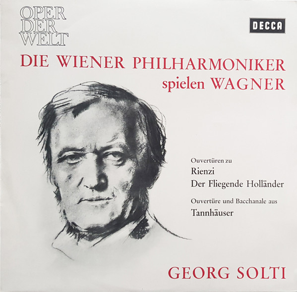 Cover Wagner* - Georg Solti, Wiener Philharmoniker - Die Wiener Philharmoniker Spielen Wagner (LP) Schallplatten Ankauf