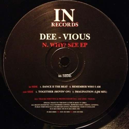 Cover Dee Vious - N.Why? See EP (12, EP) Schallplatten Ankauf