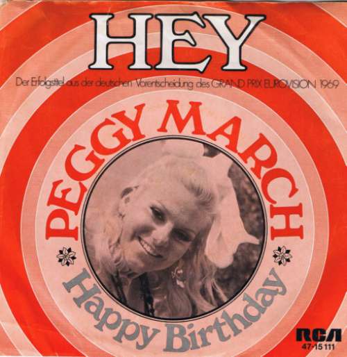 Cover Peggy March - Hey (7, Single) Schallplatten Ankauf