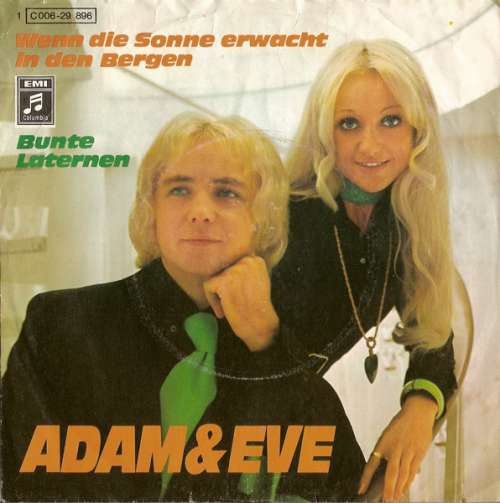 Bild Adam & Eve (6) - Wenn Die Sonne Erwacht In Den Bergen / Bunte Laternen (7, Single, Ad1) Schallplatten Ankauf