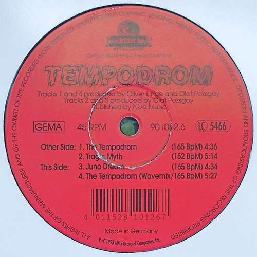 Cover Tempodrom - The Tempodrom (12) Schallplatten Ankauf