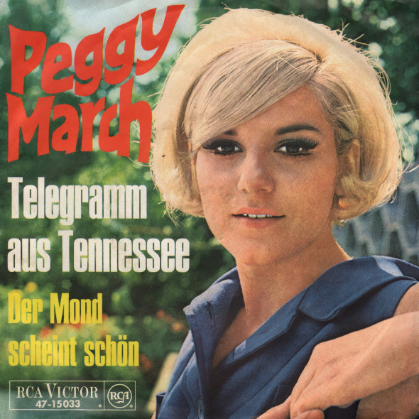 Cover Peggy March - Telegramm Aus Tennessee  (7, Single, Mono) Schallplatten Ankauf
