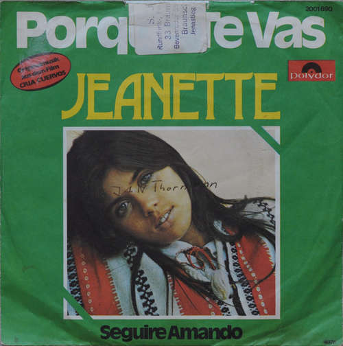 Bild Jeanette (6) - Porque Te Vas (7, Single) Schallplatten Ankauf