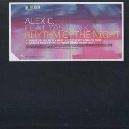 Cover Alex C. Feat. Yasmin K. - Rhythm Of The Night (12) Schallplatten Ankauf