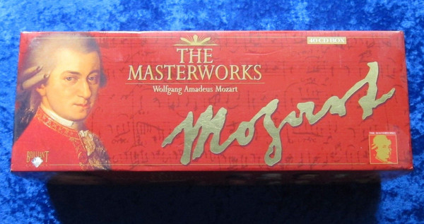 Cover Wolfgang Amadeus Mozart - The Masterworks (40xCD) Schallplatten Ankauf