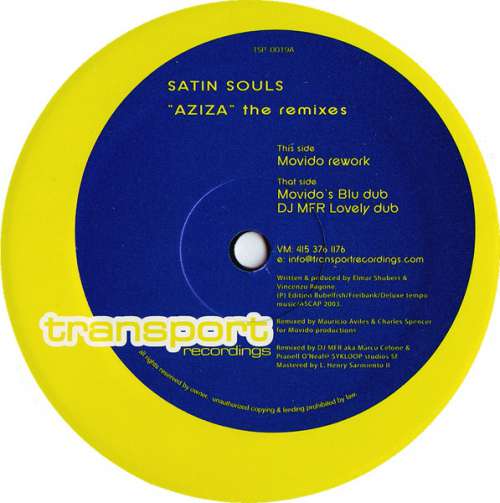 Cover Satin Souls - Aziza (The Remixes) (12, Maxi) Schallplatten Ankauf